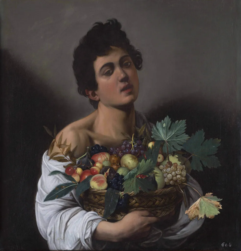 Boy with a Basket of Fruit